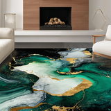 Artful Emerald and Black Contrast(Black)