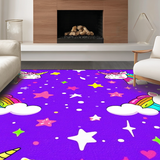 Lovely Cartoonish Whirlwind of Colors(Purple)