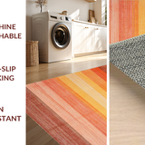 Ultra Soft Area Rug, Non Slip, Stain Resistant, Washable Area Rugs for Living Room, Bedroom, Elegant Minimalist Geometric Concept(Brown)