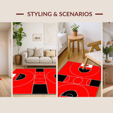 Dynamic Court Inspired Graphic Style(Red)