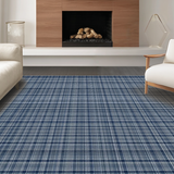 Charming Country Style Gingham Accent(Blue)
