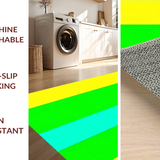 Ultra Soft Area Rug, Non Slip, Stain Resistant, Washable Area Rugs for Living Room, Bedroom, Contemporary Color Pop Design(Yellow)
