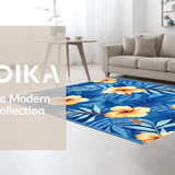 Bright Tropical Oasis Print(Blue)