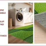 Ultra Soft Area Rug, Non Slip, Stain Resistant, Washable Area Rugs for Living Room, Bedroom, Fluffy Non-Slip Bedroom Rug for Minimal Living(Green)