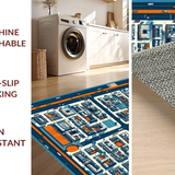 Illustrative Car Park Adventure Scene(Blue)