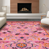 Dynamic Floral Whirlwind Motif(Pink)