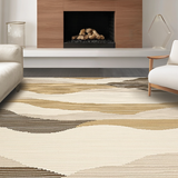 Ultra Soft Area Rug, Non Slip, Stain Resistant, Washable Area Rugs for Living Room, Bedroom, Trendy Natural Fiber Elegance(Beige)