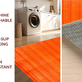 Ultra Soft Area Rug, Non Slip, Stain Resistant, Washable Area Rugs for Living Room, Bedroom, Modern Bold Solid Appeal(Orange)