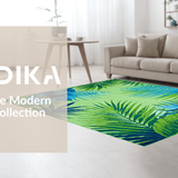 Chic Modern Abstract Leaf Motif(Green)