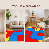 Contemporary Textured Wavy(Red)