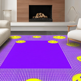 Eclectic Playful Smiling Motif(Purple)