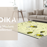 Ultra Soft Area Rug, Non Slip, Stain Resistant, Washable Area Rugs for Living Room, Bedroom, Vintage Ornate Cozy Style(Beige)