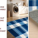 Contemporary Space Dyed Plaid Visual(Blue)