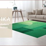 Ultra Soft Area Rug, Non Slip, Stain Resistant, Washable Area Rugs for Living Room, Bedroom, Contemporary Faded Kids Playroom Stain-Resistant Rug(Green)