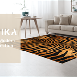 Ultra Soft Area Rug, Non Slip, Stain Resistant, Washable Area Rugs for Living Room, Bedroom, Exotic Animal Skin Texture(Brown)