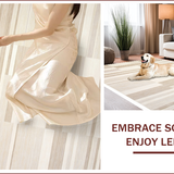 Ultra Soft Area Rug, Non Slip, Stain Resistant, Washable Area Rugs for Living Room, Bedroom, Neutral Toned Geometric Aesthetic(Beige)