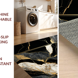 Striking Metallic Marble Impression(Black)