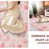 Bright Floral Medallion Accent(Pink)