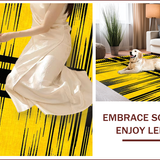 Ultra Soft Area Rug, Non Slip, Stain Resistant, Washable Area Rugs for Living Room, Bedroom, Vivid Tiger Stripe Aesthetic(Yellow)