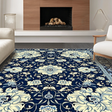 Artistic Vintage Patterned Flourish(Blue)
