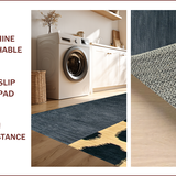 Ultra Soft Area Rug, Non Slip, Stain Resistant, Washable Area Rugs for Living Room, Bedroom, Sleek Contemporary Cheetah Aesthetic(Gray)