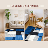 Stylish Minimalist Block Design(Blue)