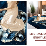 Elegant Nature Inspired Moonlit Scene(Blue)