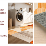 Ultra Soft Area Rug, Non Slip, Stain Resistant, Washable Area Rugs for Living Room, Bedroom, Washable Entryway Sun Print Minimalist Area Rug(Orange)