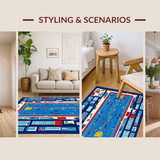 Dynamic Modern City Adventure Scene(Blue)