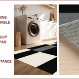 Contemporary Striped Contrast Motif(Black)