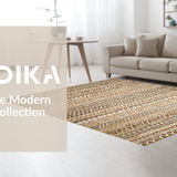 Ultra Soft Area Rug, Non Slip, Stain Resistant, Washable Area Rugs for Living Room, Bedroom, Transitional Warm Color Palette Design(Brown)