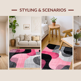 Chic Modern Geometric Wave Design(Black)