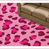 Ultra Soft Area Rug, Non Slip, Stain Resistant, Washable Area Rugs for Living Room, Bedroom, Leopard Print Washable(Pink)