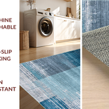 Chic Modern Swirling Visual Elements(Blue)