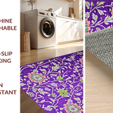 Ultra Soft Area Rug, Non Slip, Stain Resistant, Washable Area Rugs for Living Room, Bedroom, Rustic Abstract Nature Inspired(Purple)