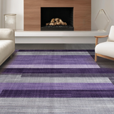 Ultra Soft Area Rug, Non Slip, Stain Resistant, Washable Area Rugs for Living Room, Bedroom, Sophisticated Plush Modern Interior Element(Purple)