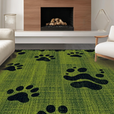 Ultra Soft Area Rug, Non Slip, Stain Resistant, Washable Area Rugs for Living Room, Bedroom, Serene Natural Landscape Vibe(Green)
