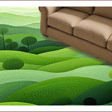 Fresh Grass Green Abstract Aesthetic(Green)