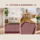 Contemporary Tiled Geometric Shape(Red)