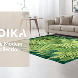 Elegant Deep Fern Textured Aesthetic(Green)