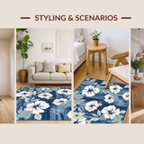 Coastal Hibiscus Floral Accent(Blue)