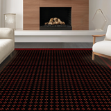 Ultra Soft Area Rug, Non Slip, Stain Resistant, Washable Area Rugs for Living Room, Bedroom, Playful Contemporary Gaming Design(Black)
