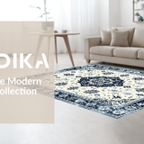 Contemporary Snowflake Lattice Arrangement(Blue)