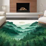 Charming Woodland Watercolor Art(Green)