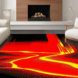 Bold Contemporary Magma Inspired Design(Red)