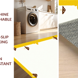 Ultra Soft Area Rug, Non Slip, Stain Resistant, Washable Area Rugs for Living Room, Bedroom, Elegant Light Toned Fungi Graphic(Yellow)