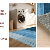 Ultra Soft Area Rug, Non Slip, Stain Resistant, Washable Area Rugs for Living Room, Bedroom, Trendy Cozy Shaggy Aesthetic(Blue)