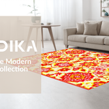Luxurious Botanical Print for Entryways(Red)