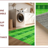 Ultra Soft Area Rug, Non Slip, Stain Resistant, Washable Area Rugs for Living Room, Bedroom, Green Neutral Dining Room Pet-Friendly Low Maintenance Rug(Green)