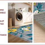 Ultra Soft Area Rug, Non Slip, Stain Resistant, Washable Area Rugs for Living Room, Bedroom, Vibrant Rustic Geometric Arrangement(Gray)
